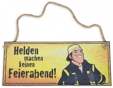 Schild Metall, Feuerwehrmann